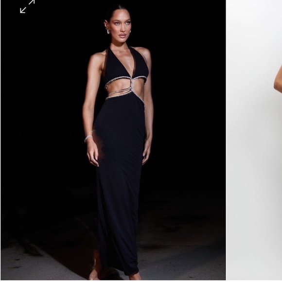 NEW MESHKI BLACK DRESS - Picture 5 of 11